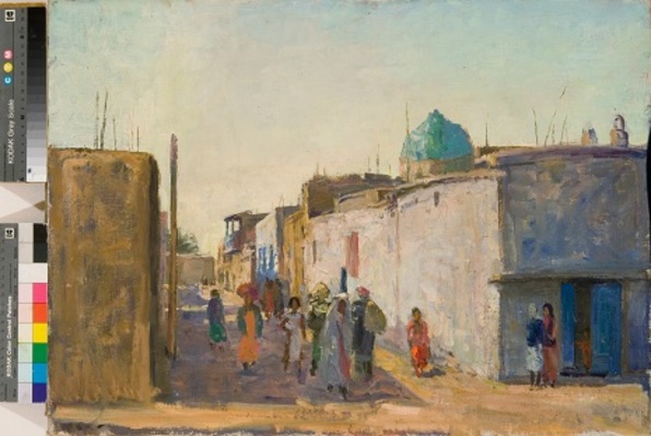 Nurbek Turdukulov - Evgeniya Maleina 1903 1984. Samarkand. 1955 Year. Oil On Canvas Laid On Cardboard5070 Cm 596x399