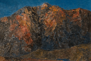 Nurbeck Turdukulov - Ryskul Amanov Born 1942. Red Mountains. 1988 Year. Oil On Canvas 4052 1 Min 70 1 596x399