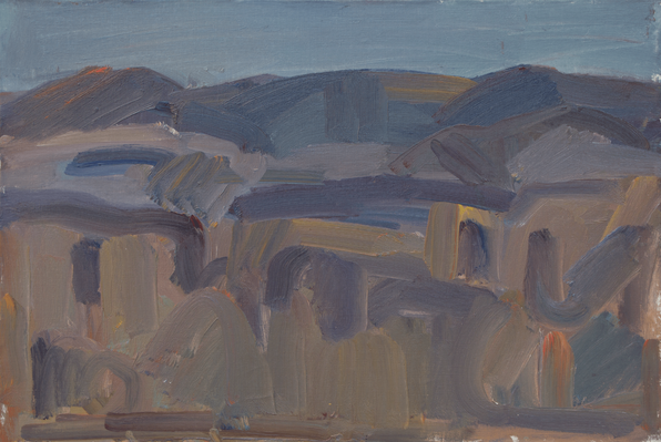 Nurbeck Turdukulov - Sabur Mambeev 1928 2017. Mountains Of Kadji Say. 2003 Year. Oil On Canvas 7555 Cm 1 1 Min 70 1 596x399